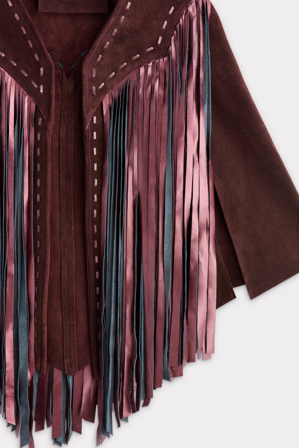 Shayanne Fringe Cape :: Black Cherry 7
