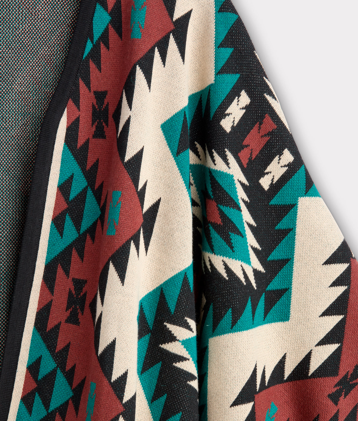 Alpaca Fleece Cape :: Blue/Multi 5