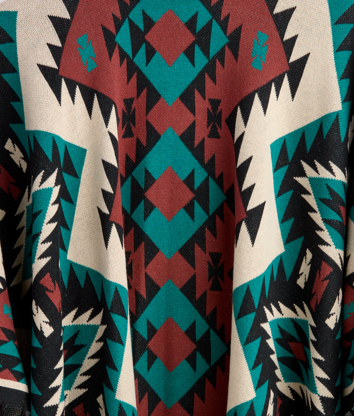 Alpaca Fleece Cape :: Blue/Multi 8