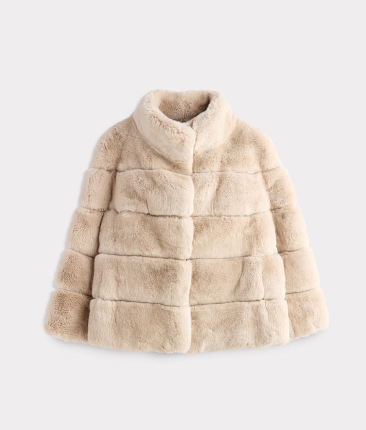 Leona Fur Coat :: Beige