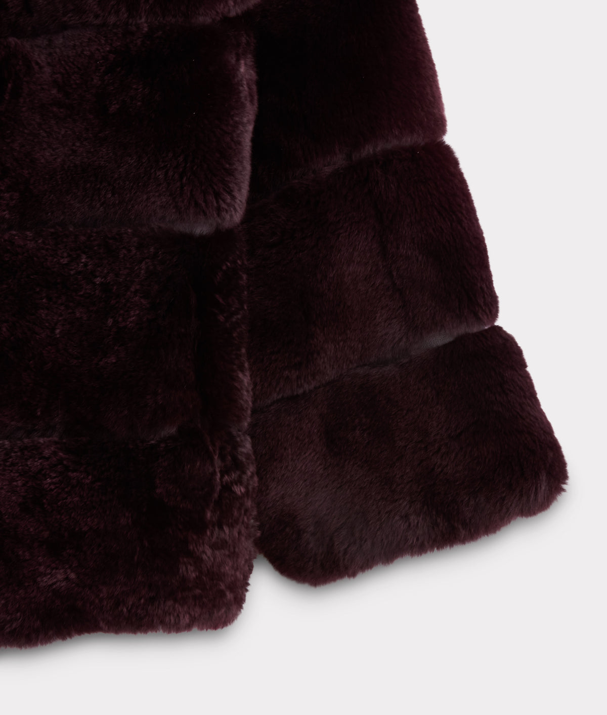 Leona Shared Rex Coat :: Black Cherry 4