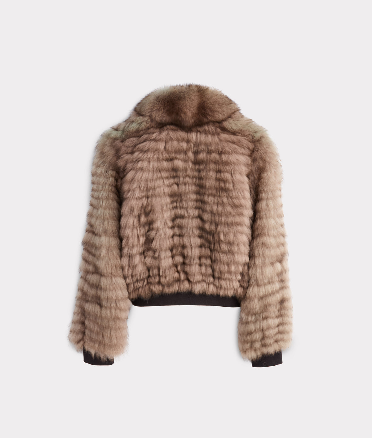 Amelia Fur Bomber Jacket :: Stone 3