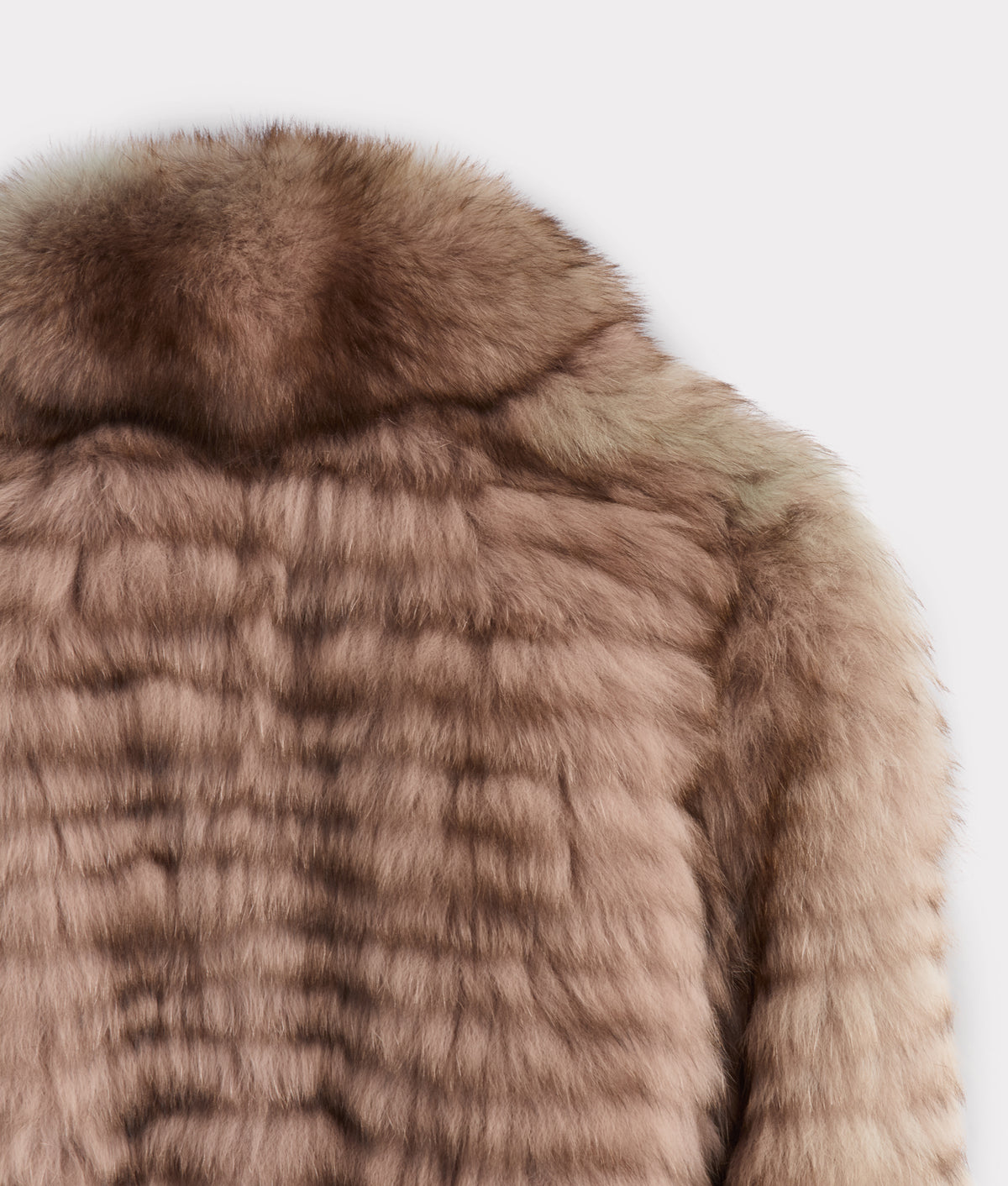 Amelia Fur Bomber Jacket :: Stone 9