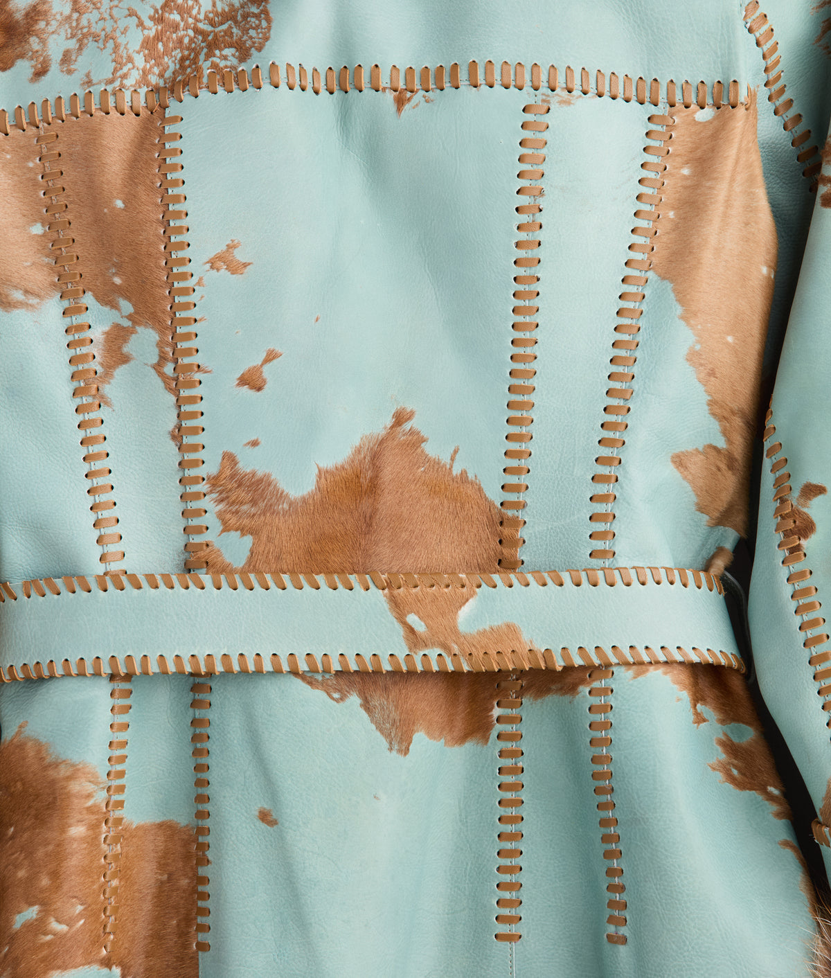 Calista Coat :: Turquoise/Brown 7