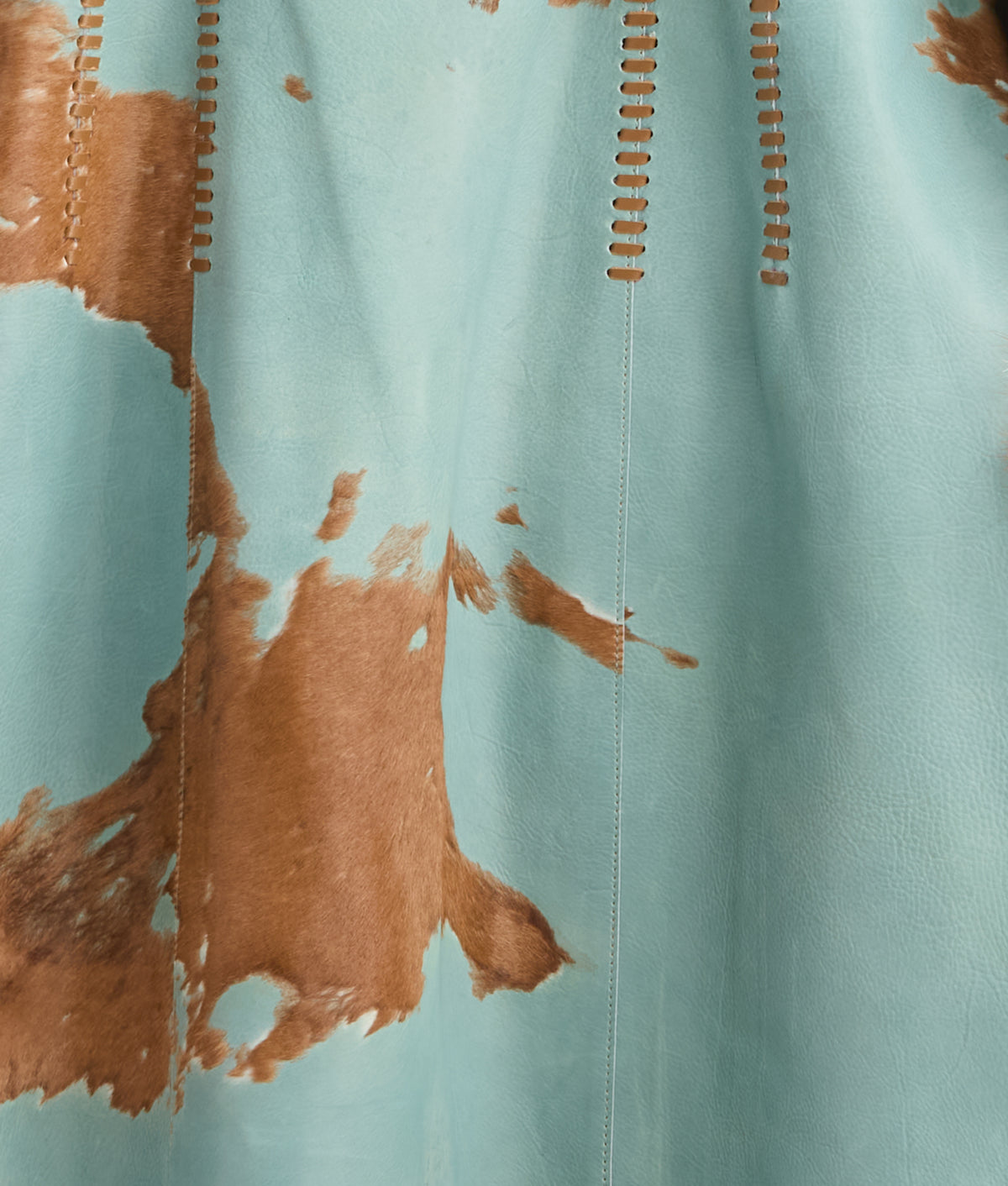Calista Coat :: Turquoise/Brown 9