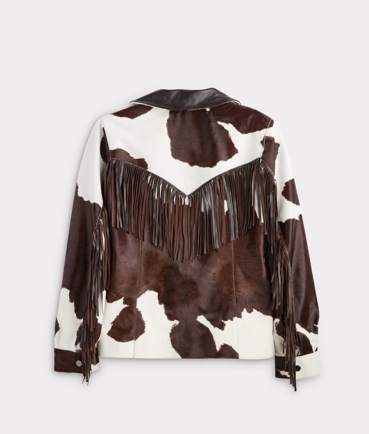 Harper Fringe Jacket :: Brown Mix 2