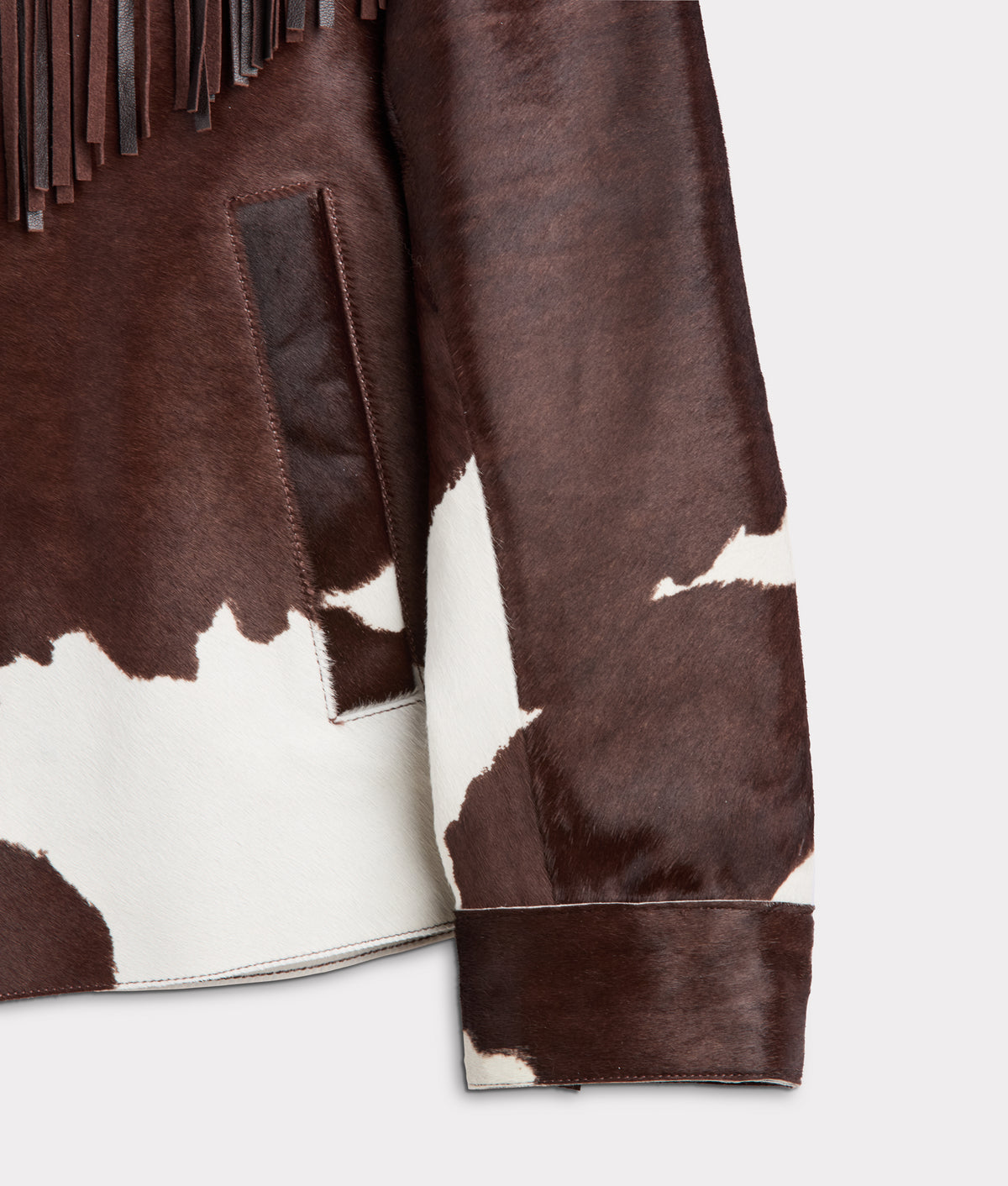 Harper Fringe Jacket :: Brown Mix 7