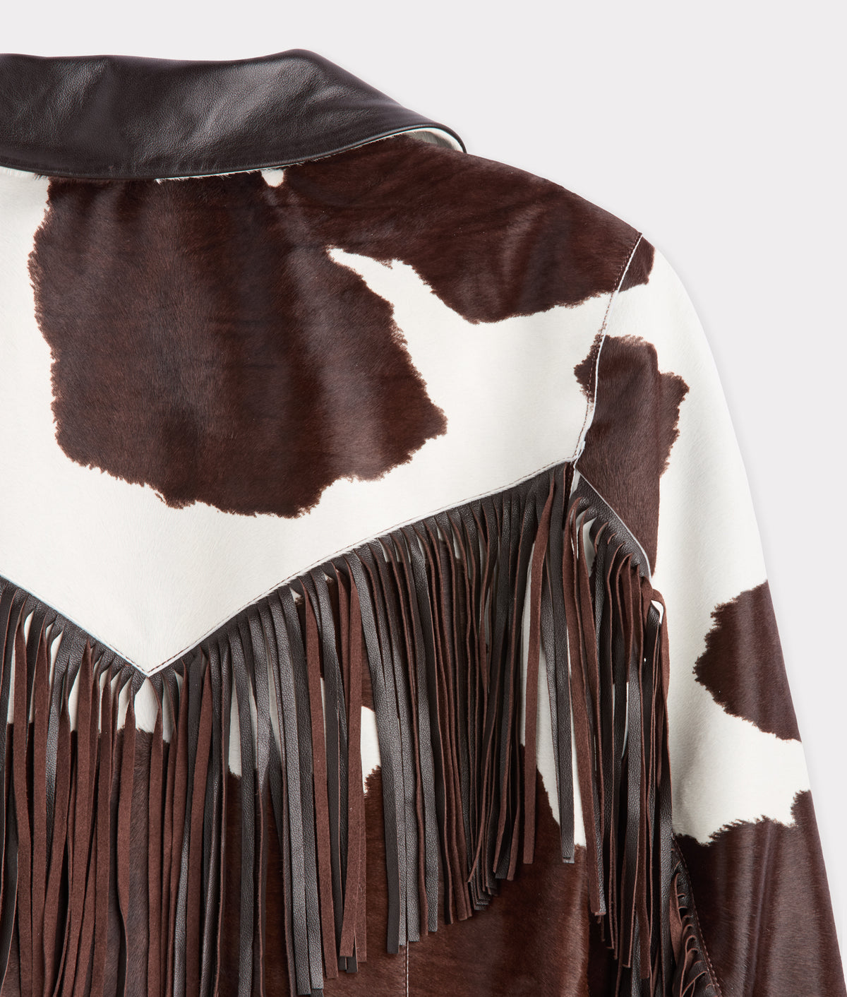 Harper Fringe Jacket :: Brown Mix 8