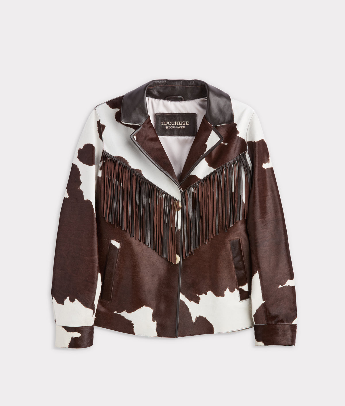 Harper Fringe Jacket :: Brown Mix 1