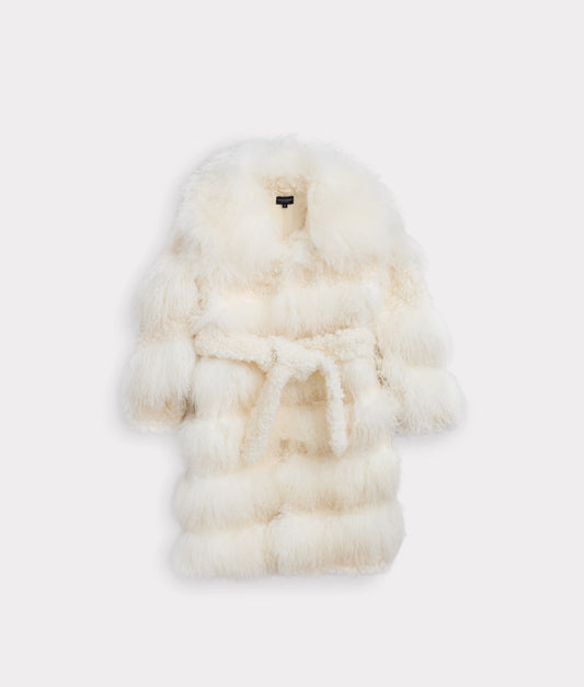 Anne Fur Coat :: White
