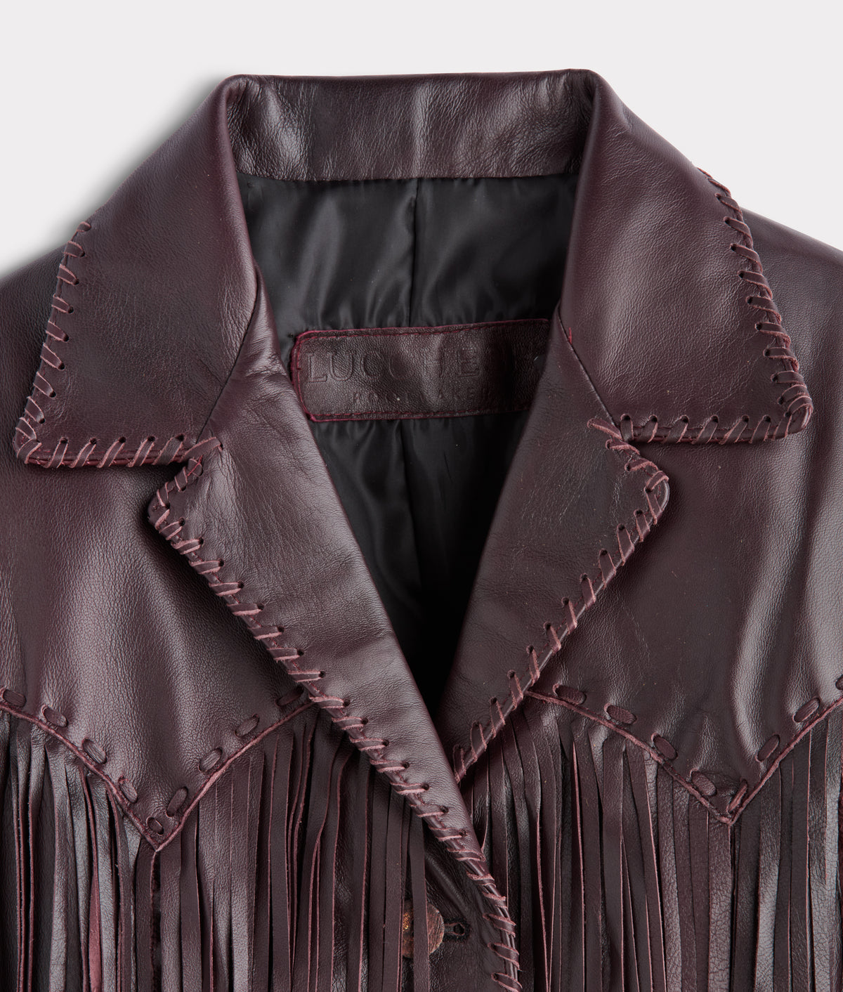 Tallulah Fringe Jacket :: Black Cherry 3