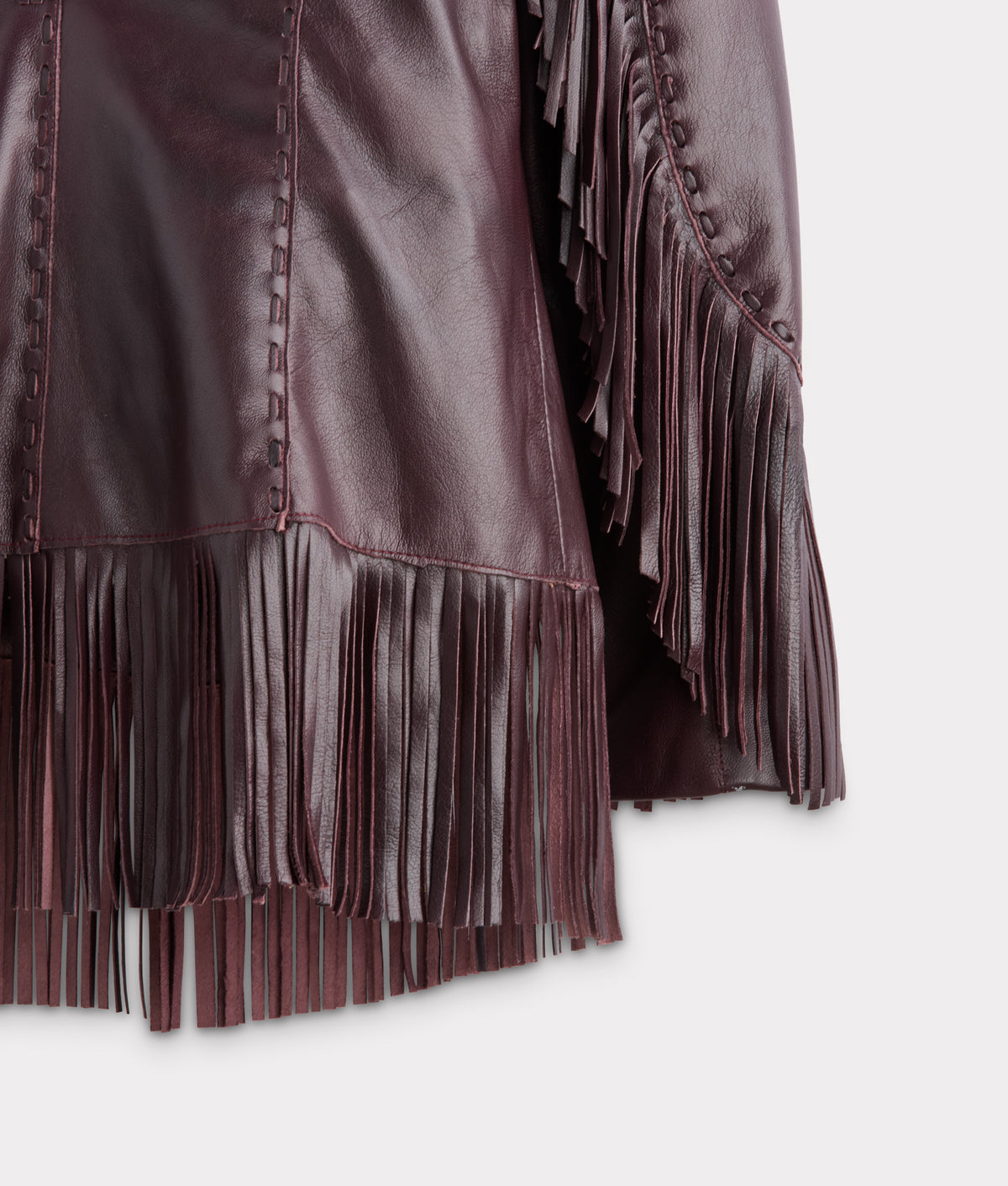 Tallulah Fringe Jacket :: Black Cherry 5