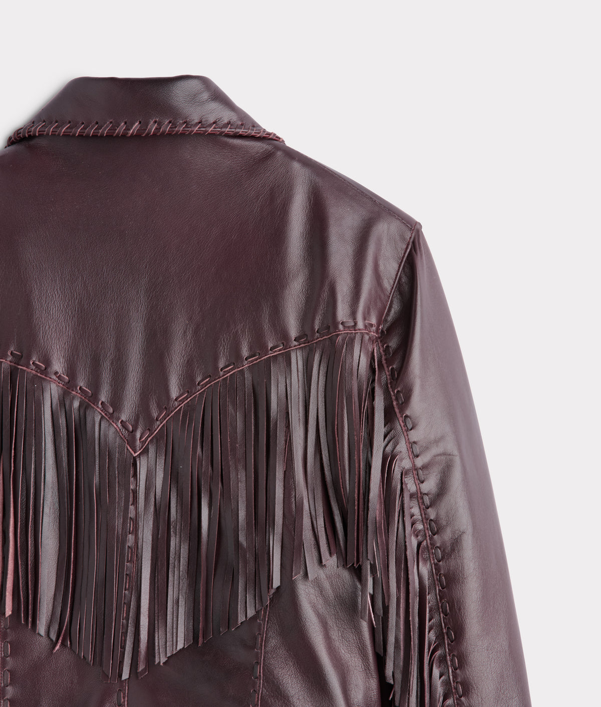 Tallulah Fringe Jacket :: Black Cherry 8