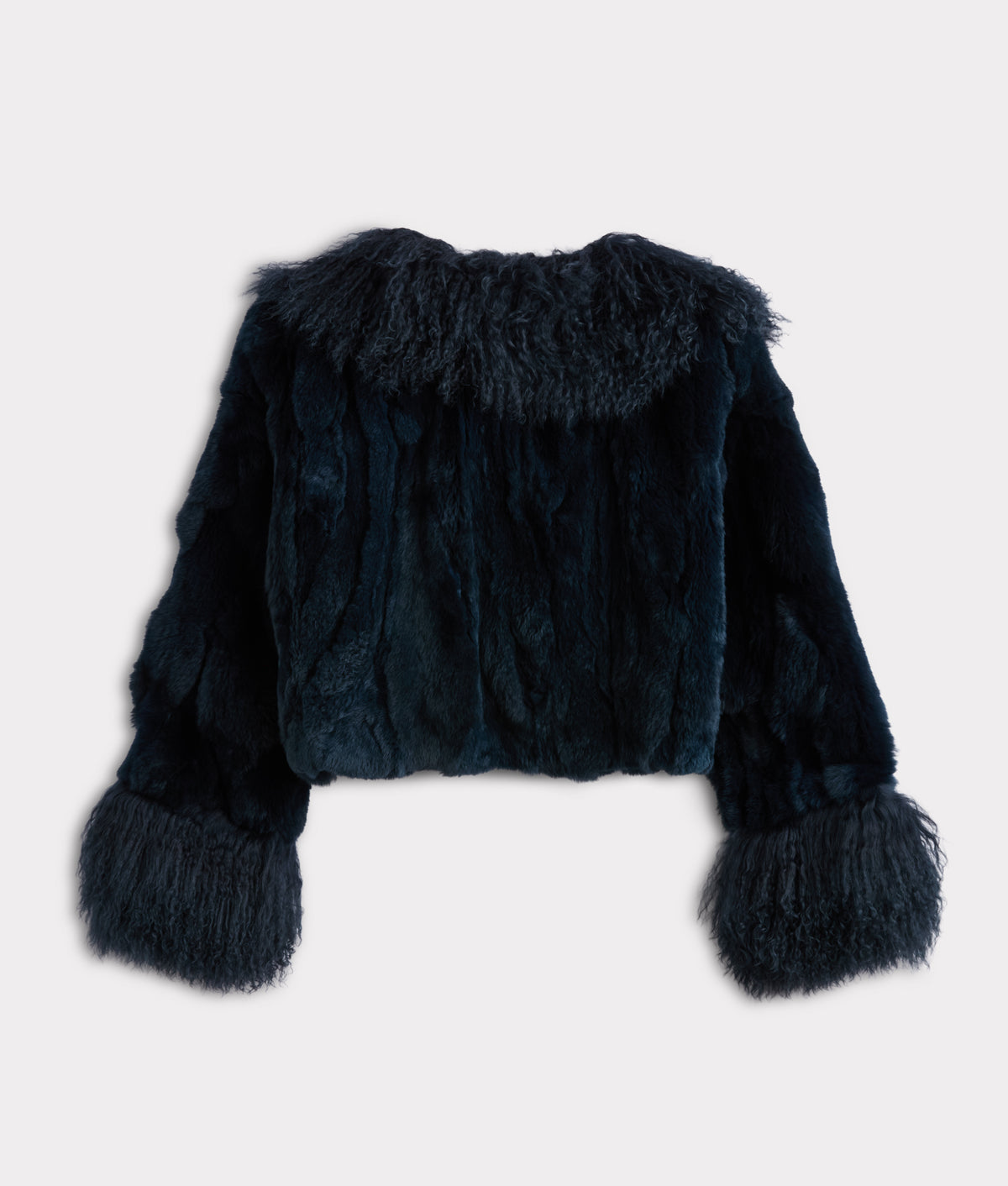 Melbourn Rabbit & Tibetan Lamb Jacket :: Turquoise 3