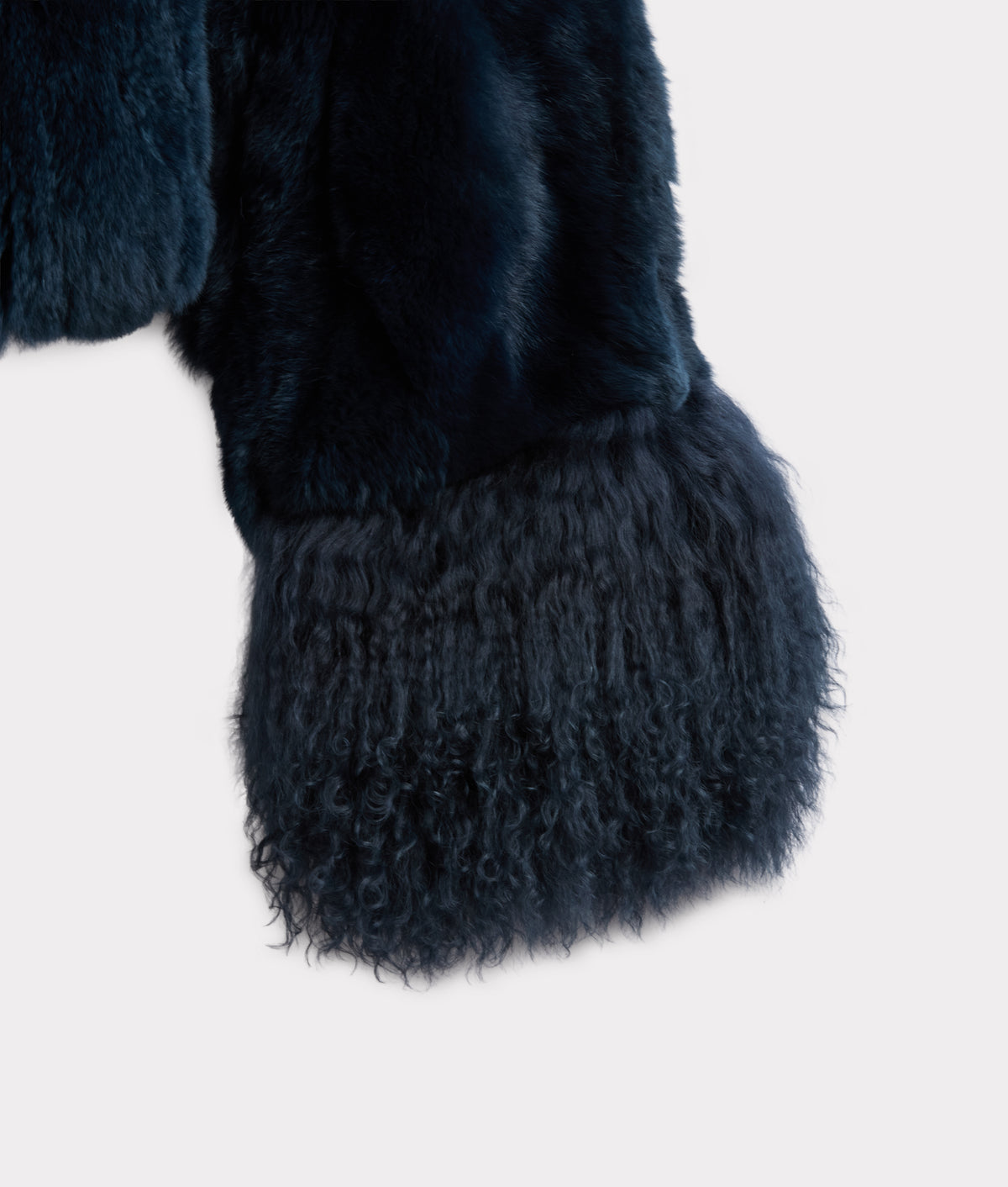 Melbourn Rabbit & Tibetan Lamb Jacket :: Turquoise 4