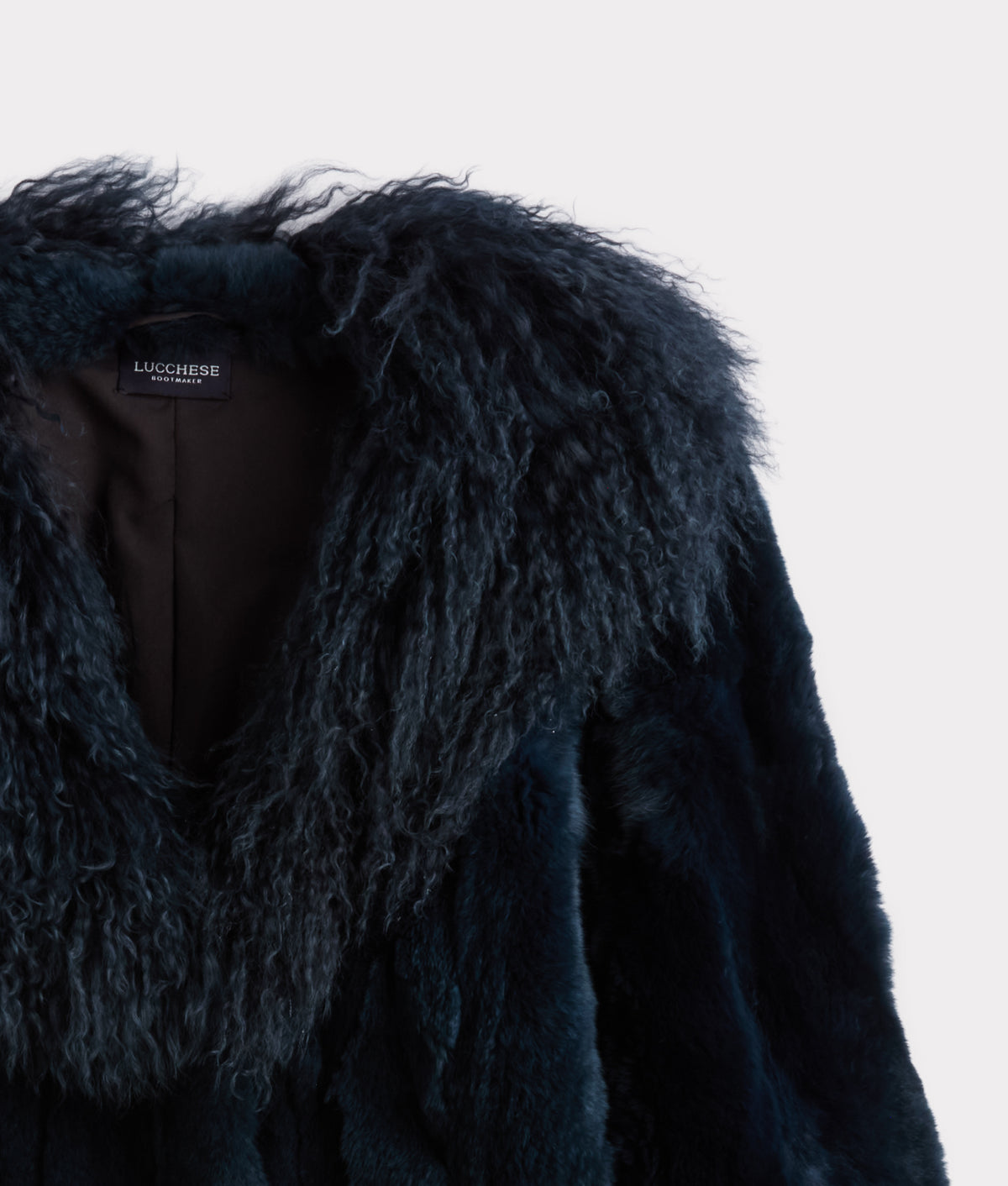Melbourn Rabbit & Tibetan Lamb Jacket :: Turquoise 6