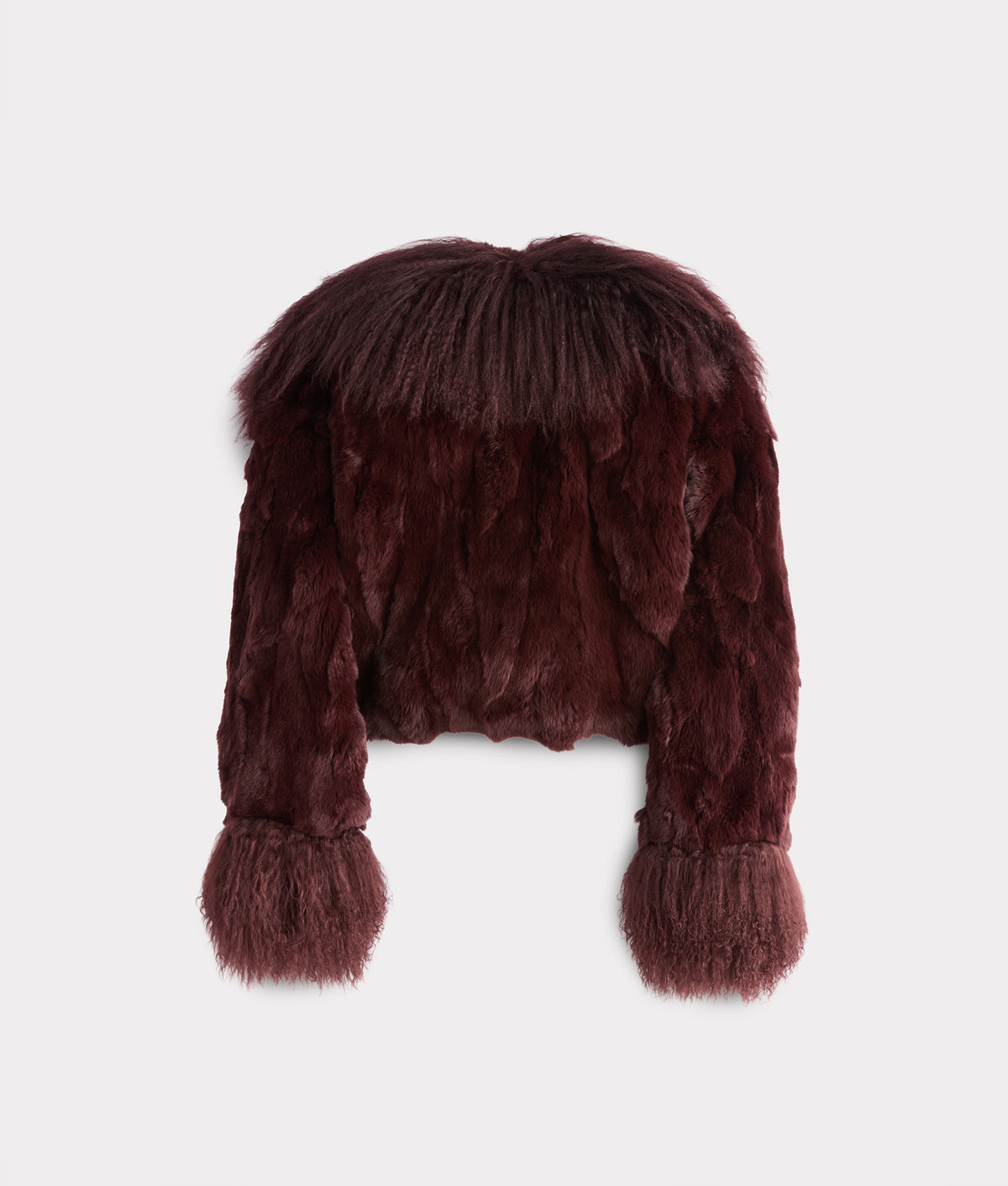 Melbourn Fur Jacket :: Black Cherry 3