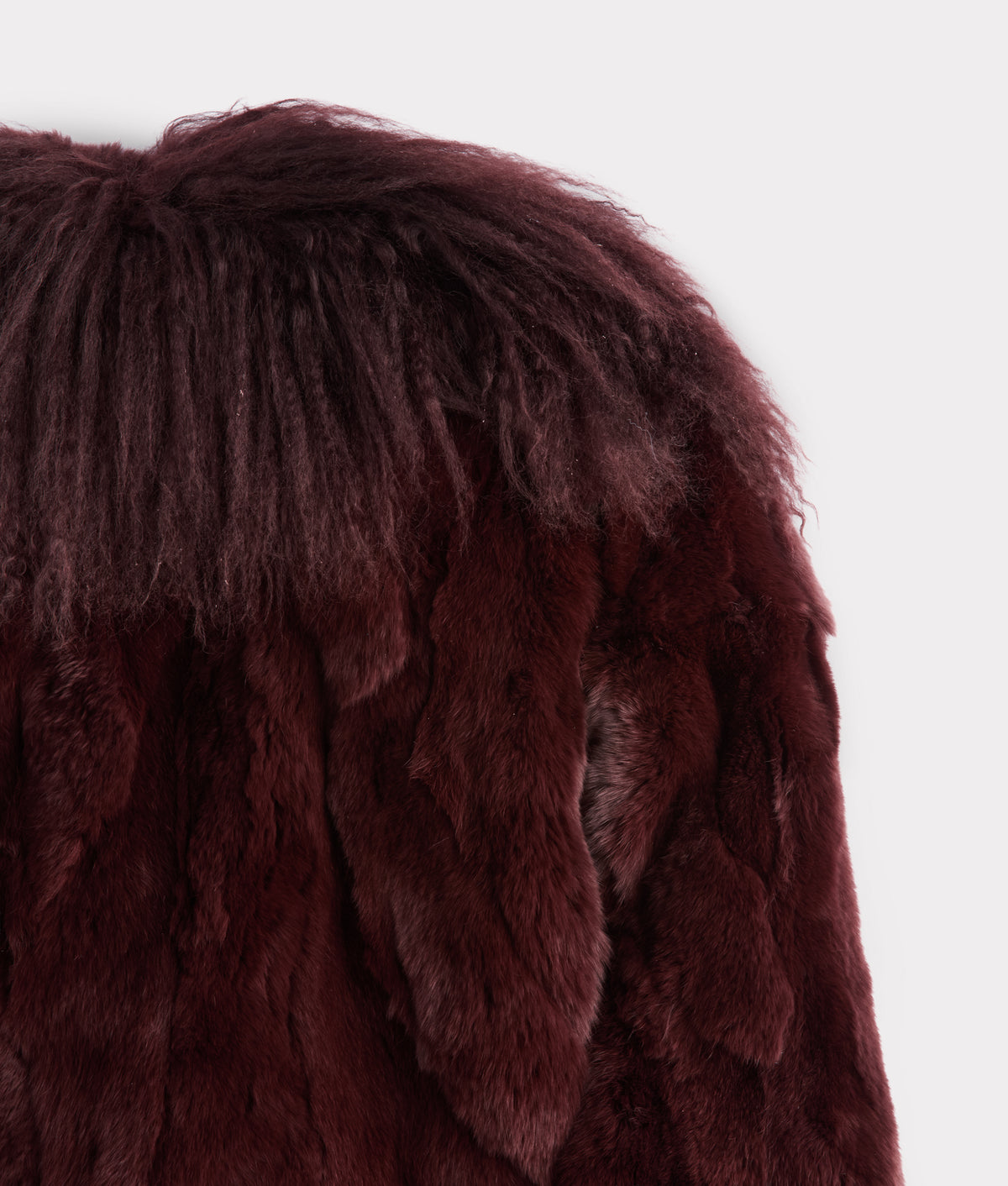 Melbourn Fur Jacket :: Black Cherry 5