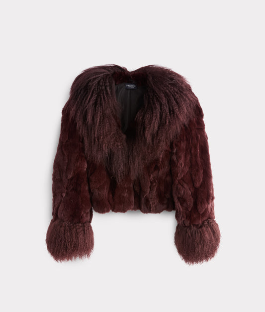 Melbourn Fur Jacket :: Black Cherry