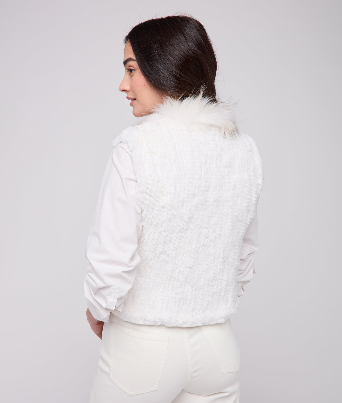Elysian Fur Vest :: White 4