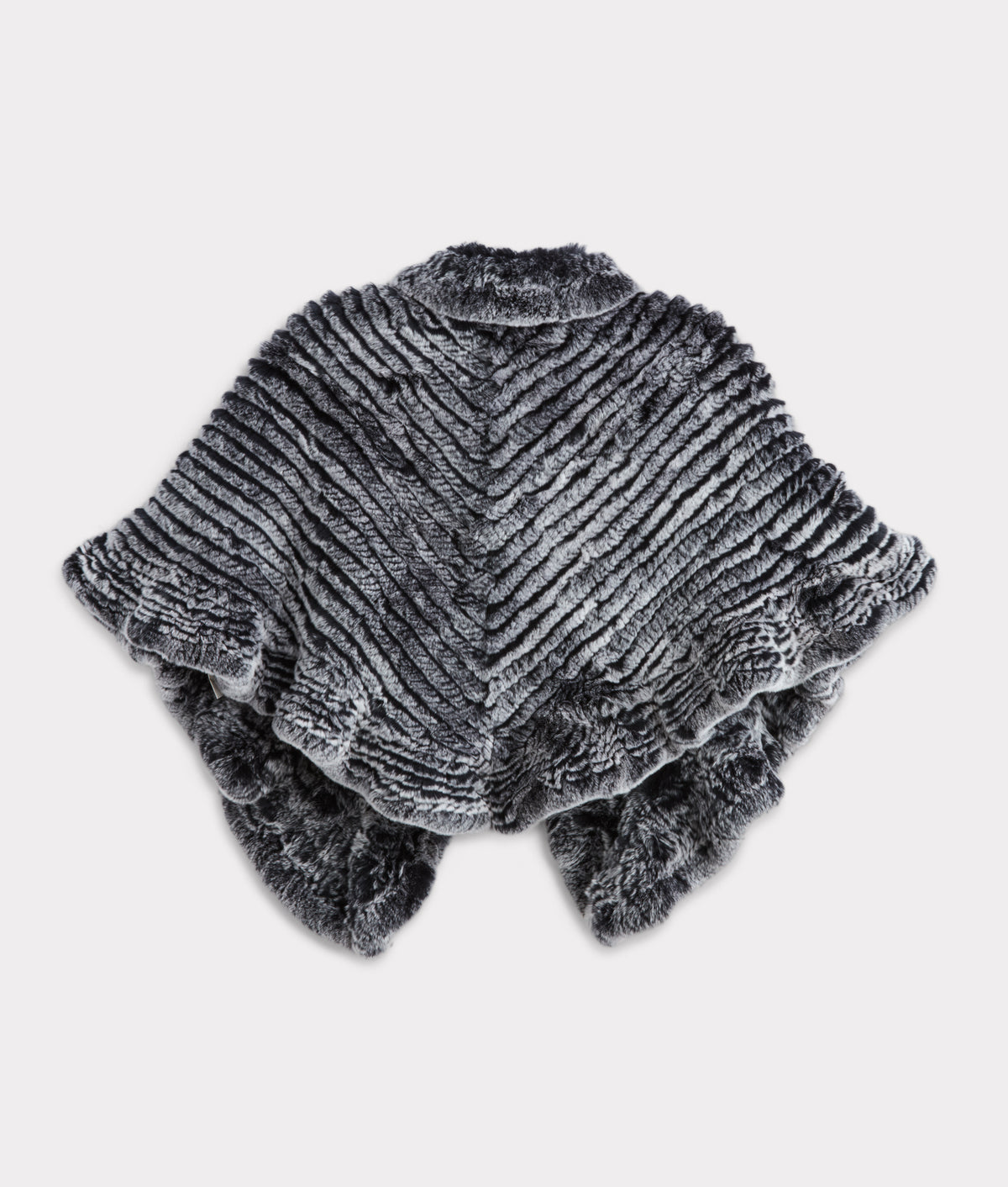 Ashley Fur Poncho :: Black 3