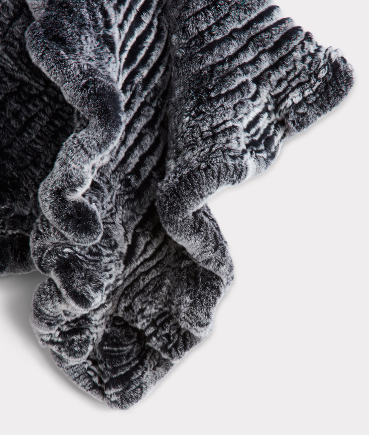 Ashley Fur Poncho :: Black 5