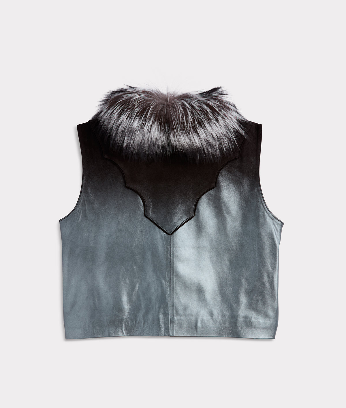 Duchess Of The Range Fur Vest :: Metallic Gradient 3