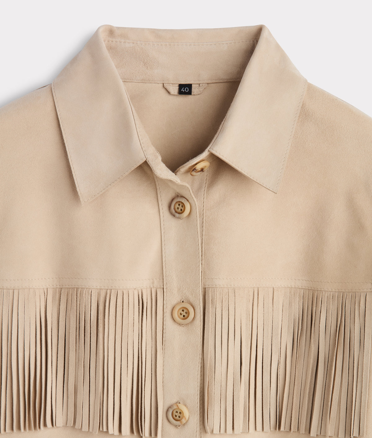 Olathe Fringe Jacket :: Sand 4