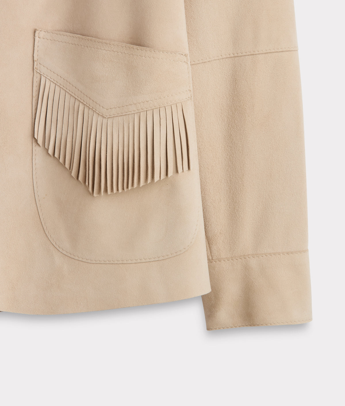 Olathe Fringe Jacket :: Sand 6