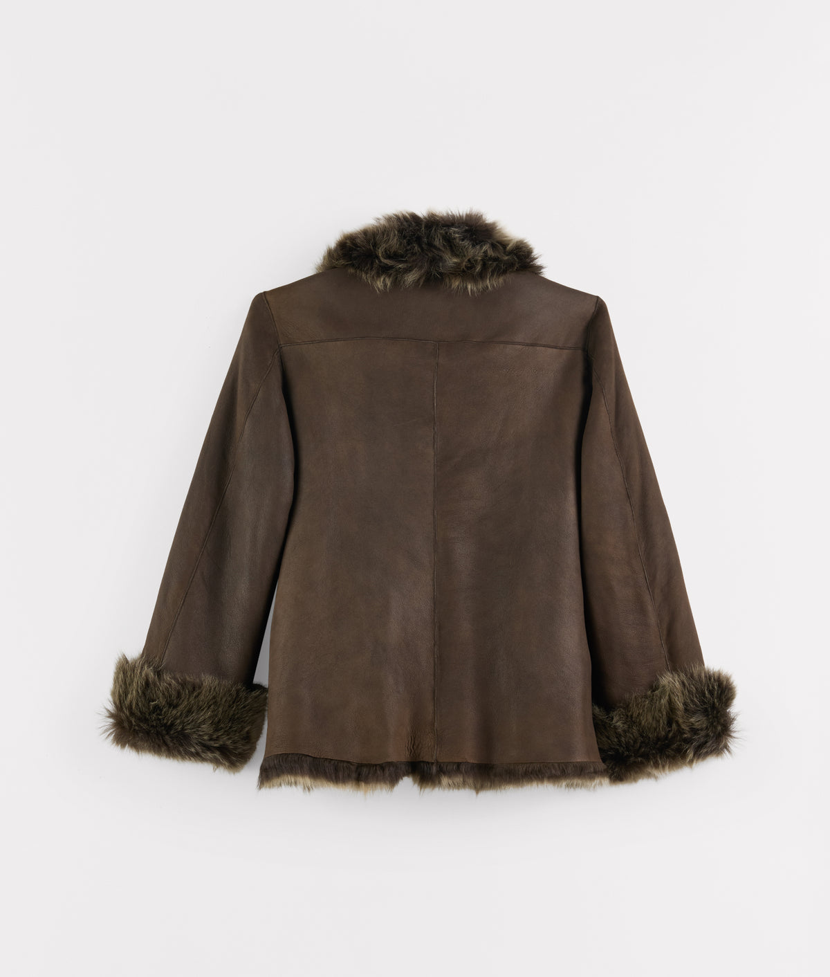 Beth Toscana Shearling Jacket :: Olive 5