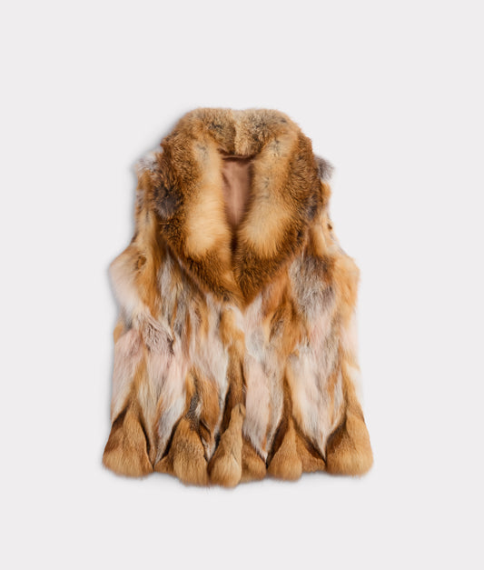Lorelai Red Fox Vest :: Natural