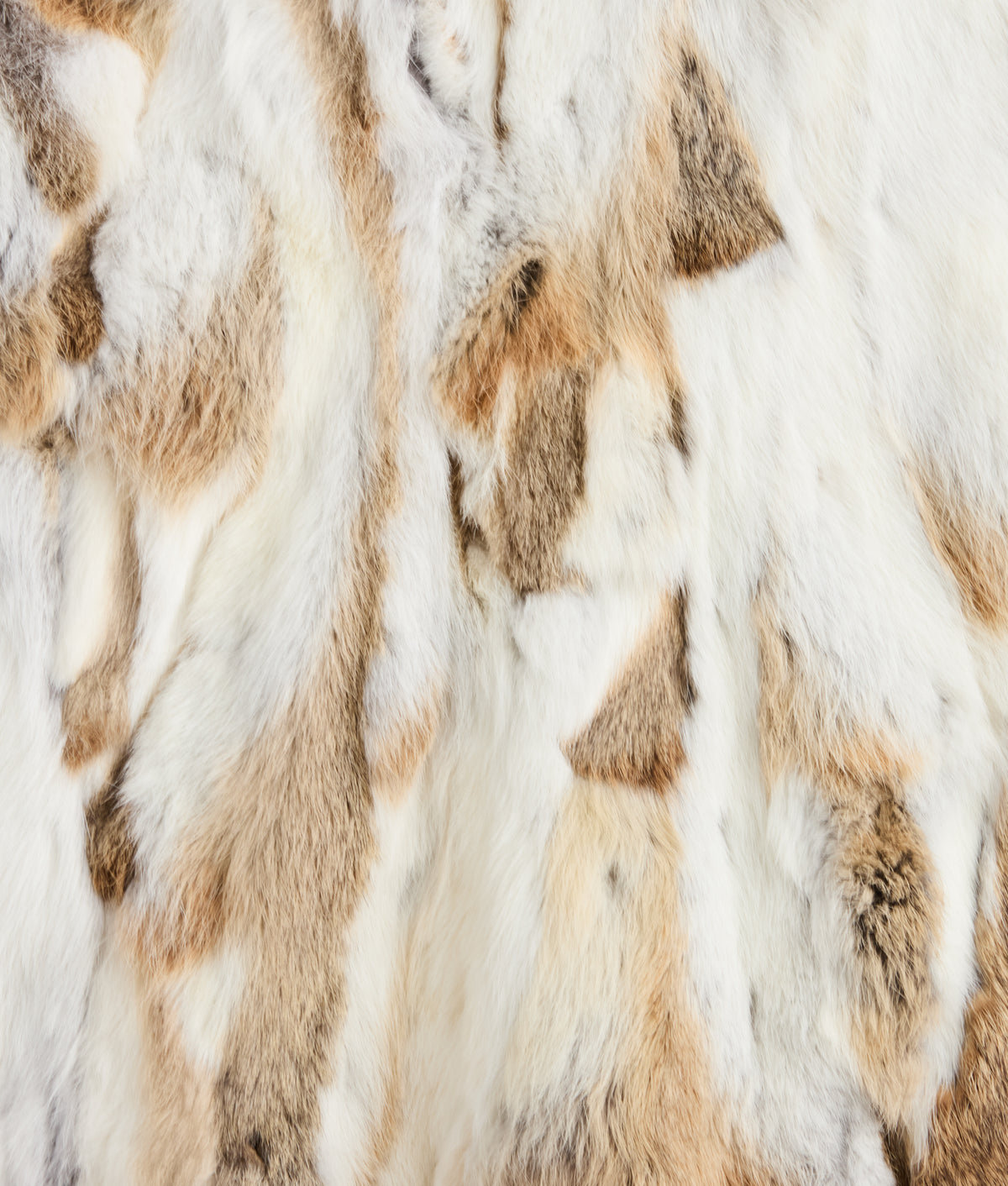 Bryn Rabbit Pieced Jacket With Raccoon Tuxedo :: Natural 15