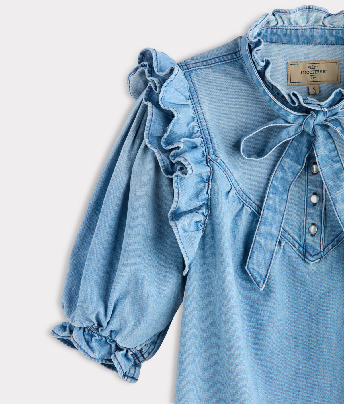 Corlee Denim Blouse :: Blue Bird 5