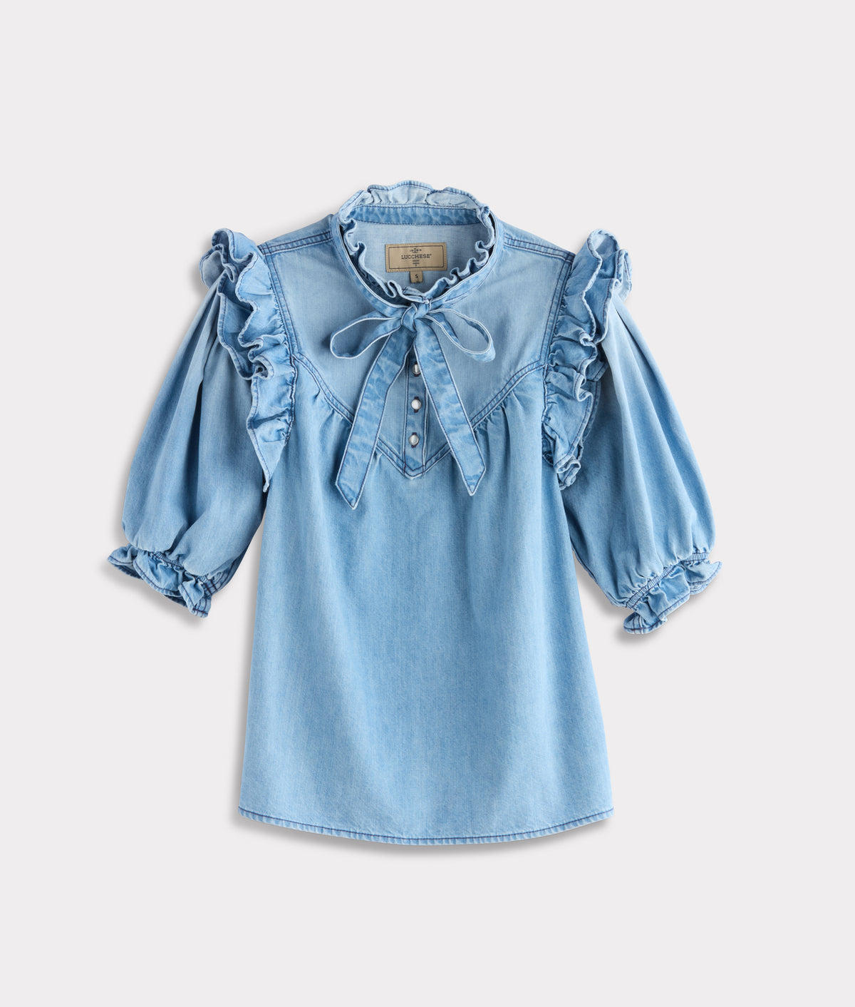 Corlee Denim Blouse :: Blue Bird 1