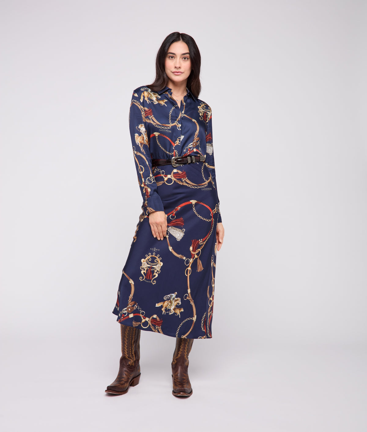 Carolina Skirt :: Navy/Multi 2