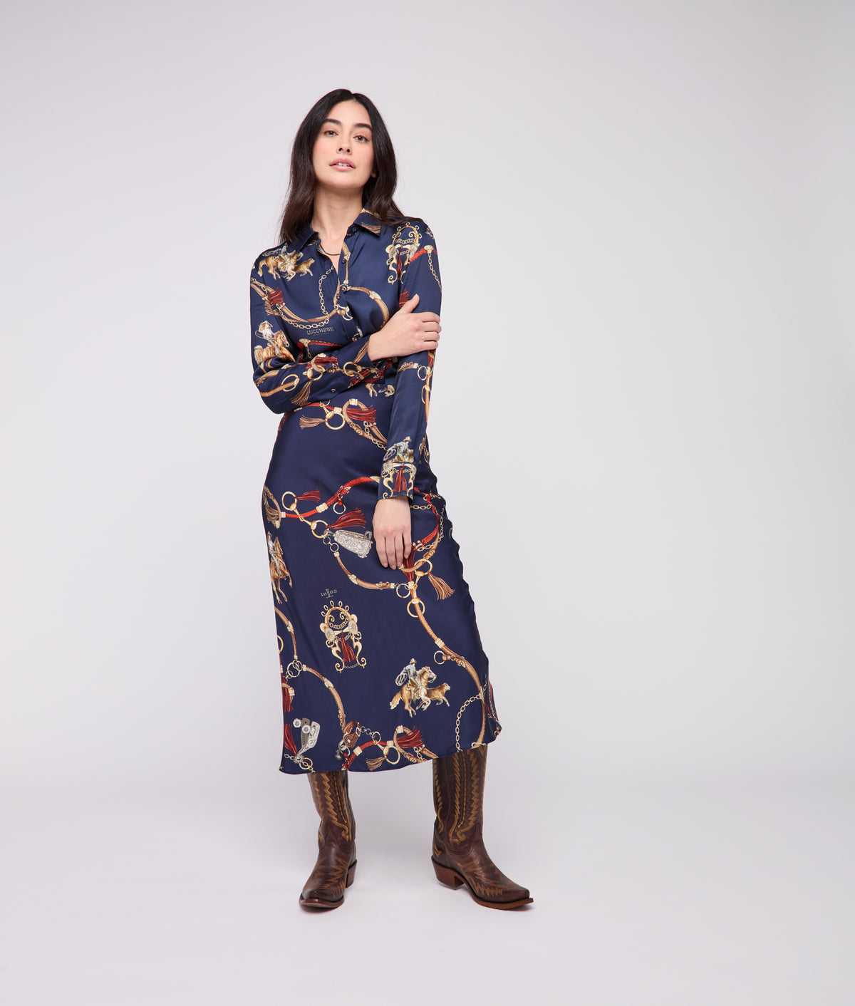 Carolina Skirt :: Navy/Multi 9