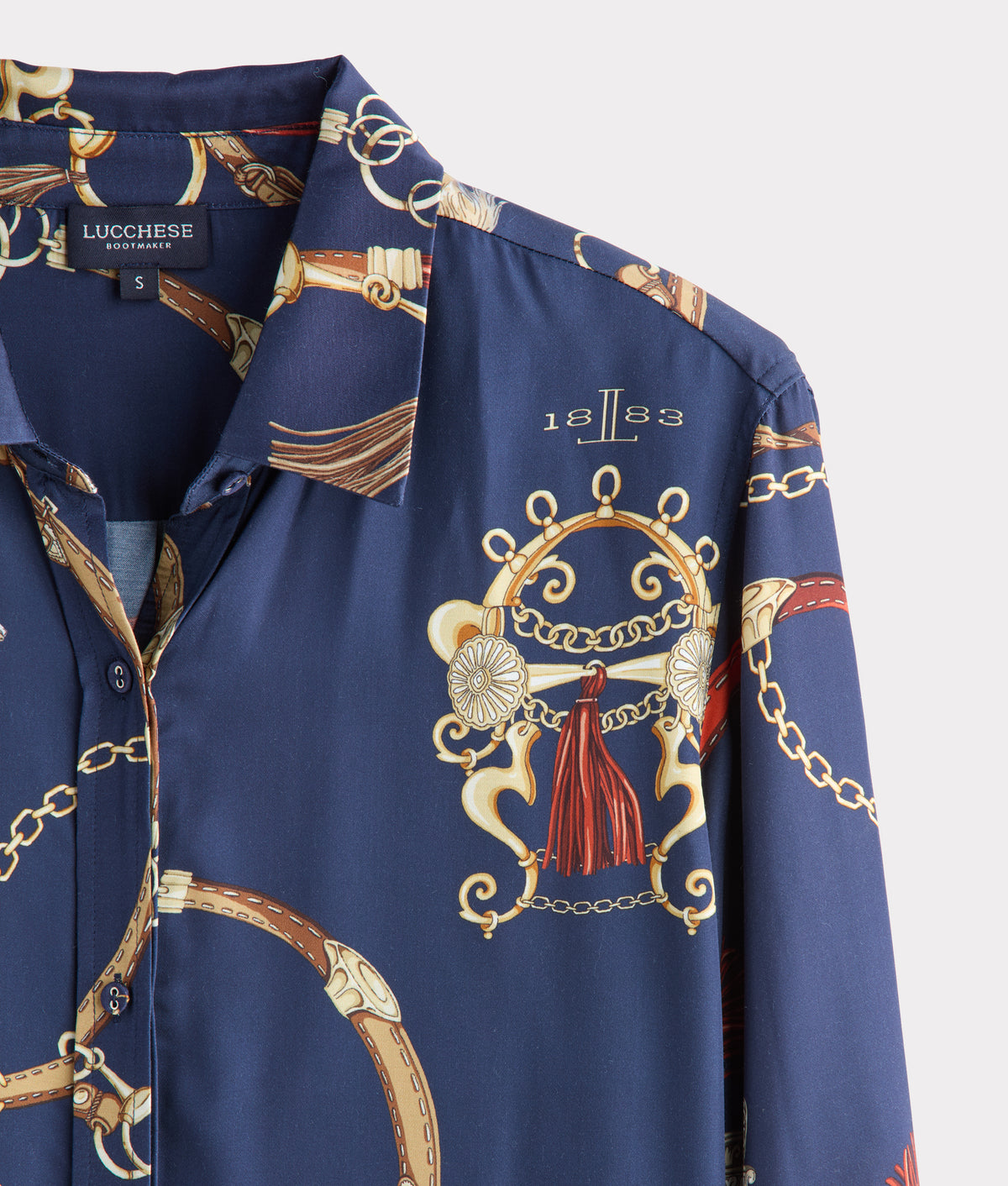 Carolina Blouse :: Navy/Multi 4