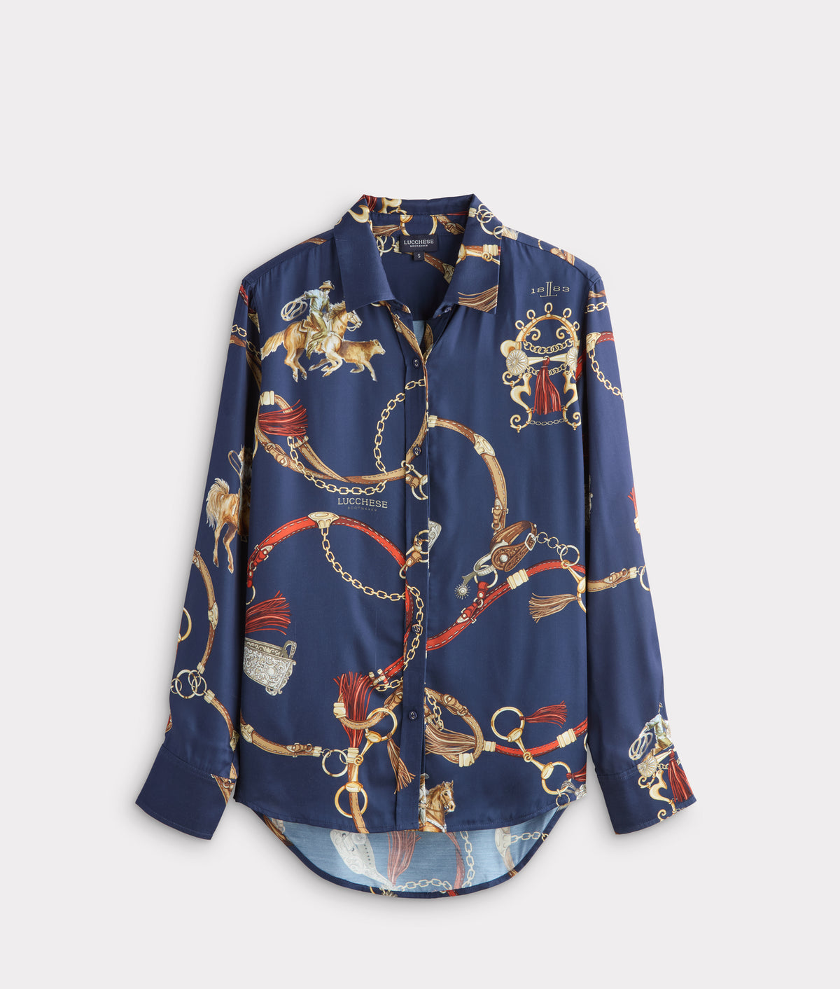 Carolina Blouse :: Navy/Multi 1