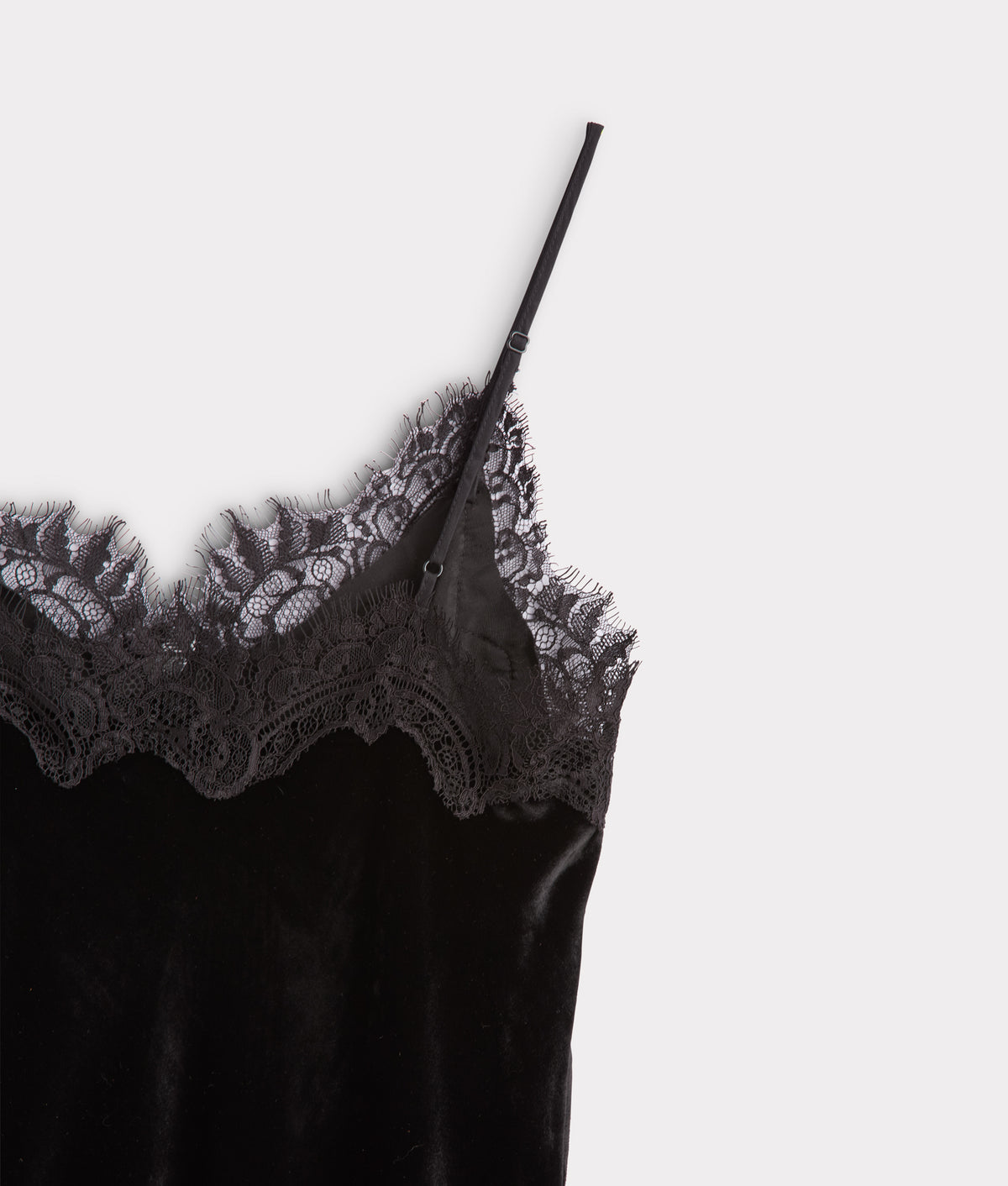 Darlene Velvet Lace Cami :: Black 4