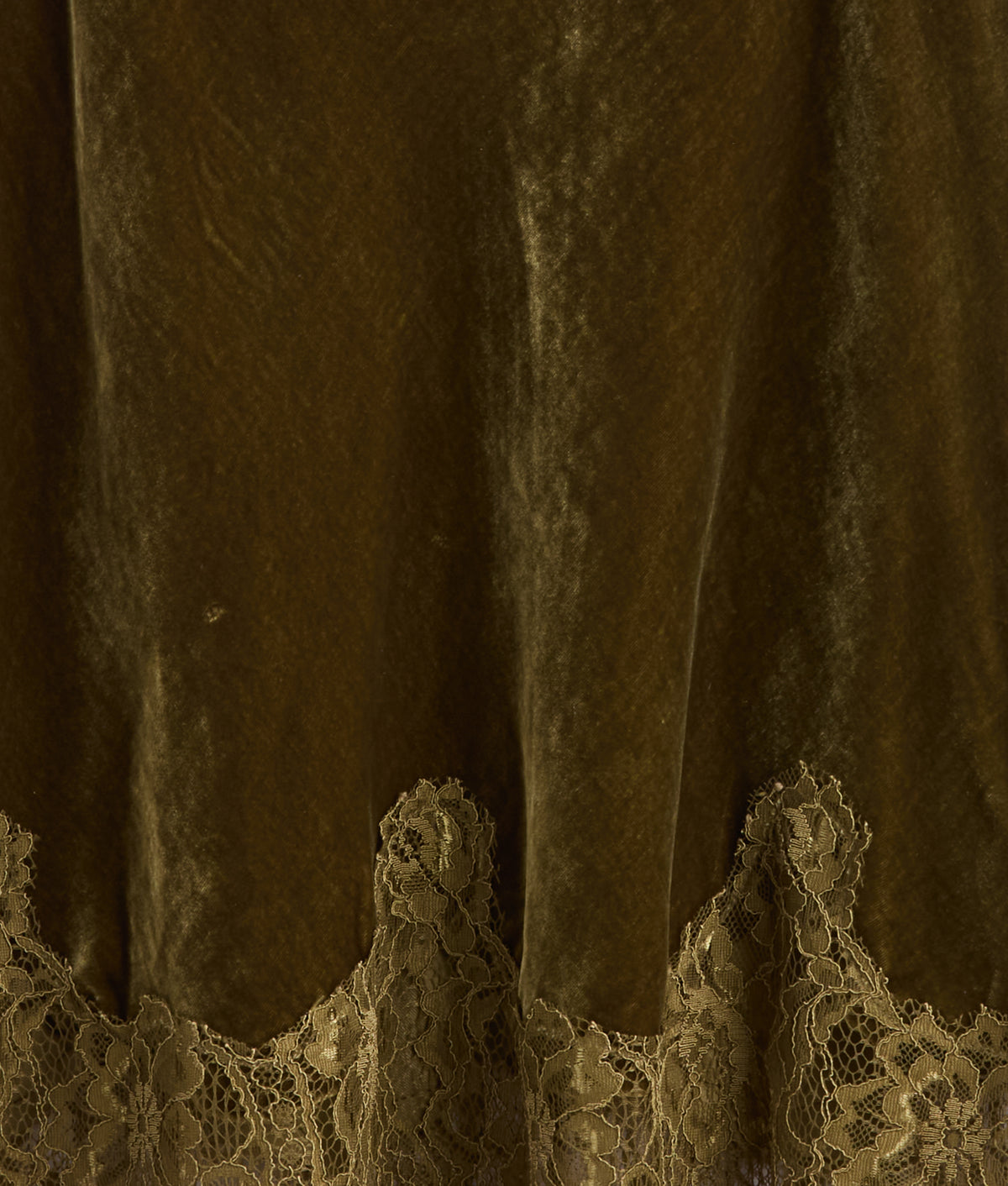 Darlene Velvet Lace Cami :: Olive 7