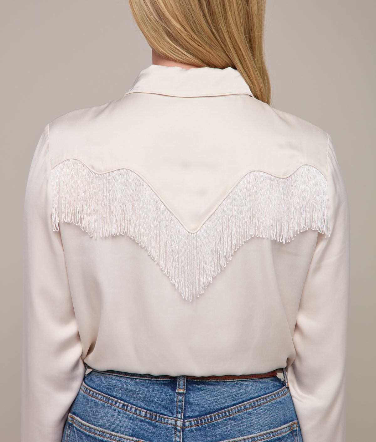 Mary Jane Fringe Blouse :: Oatmeal 7