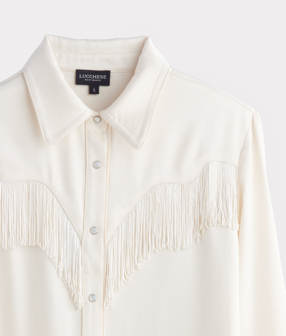 Mary Jane Fringe Blouse :: Oatmeal 10