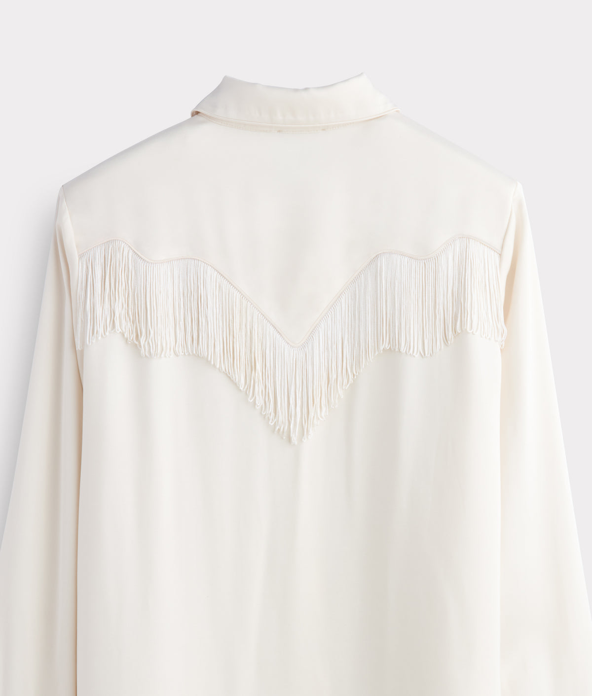 Mary Jane Fringe Blouse :: Oatmeal 9