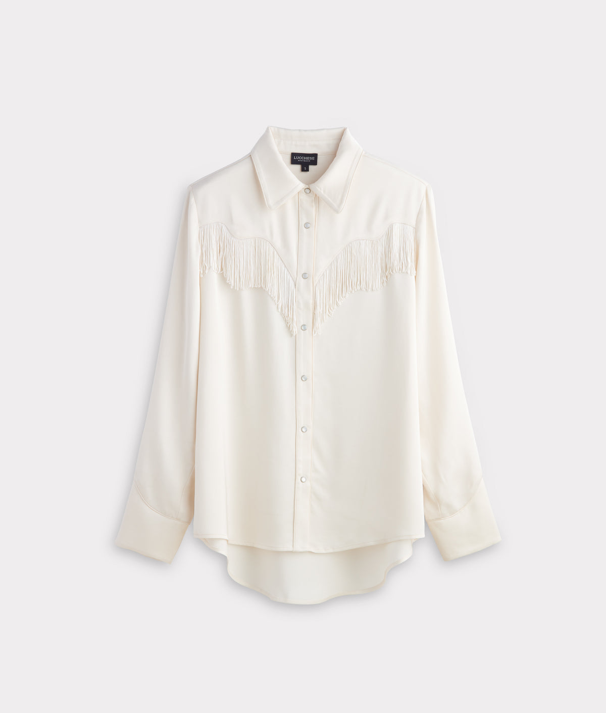 Mary Jane Fringe Blouse :: Oatmeal 1