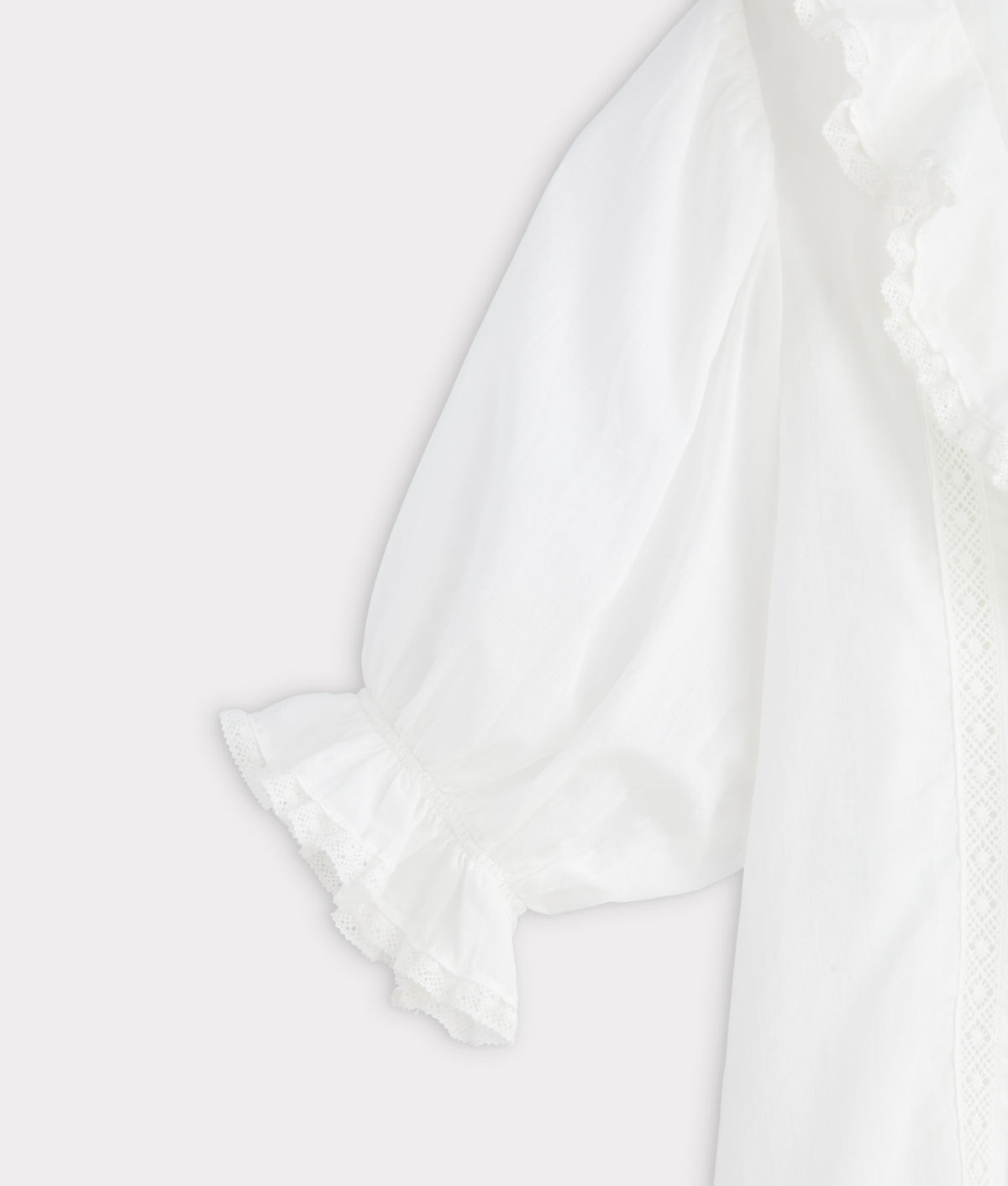 Belle Ruffle Blouse :: White 6