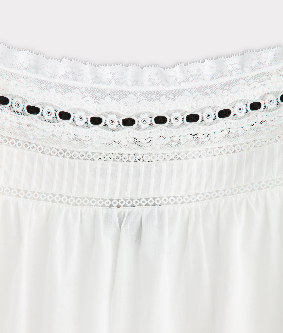 Arabella Bow Blouse :: White And Black 5