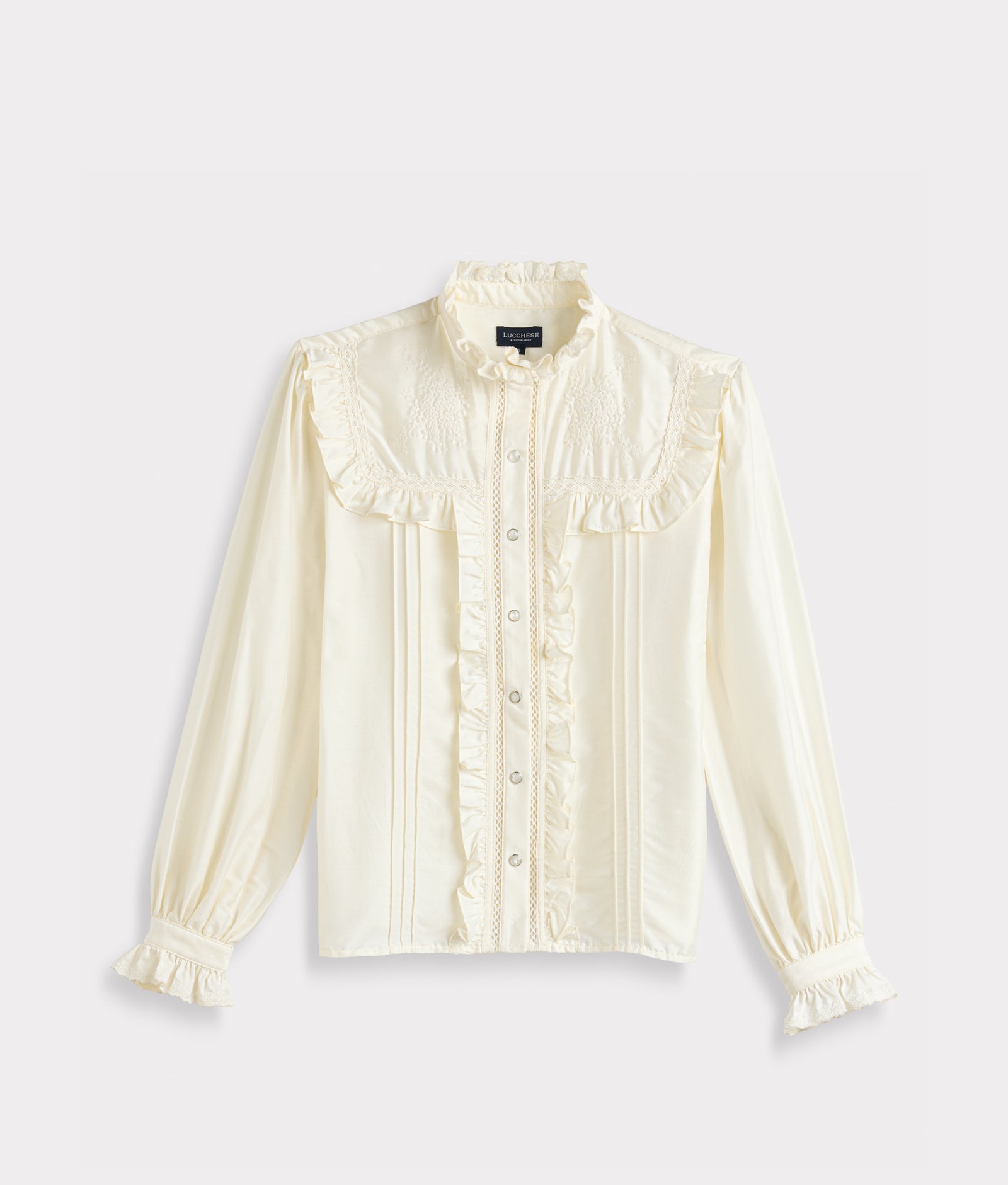 Alana Longsleeve Lace Blouse :: Champagne product image