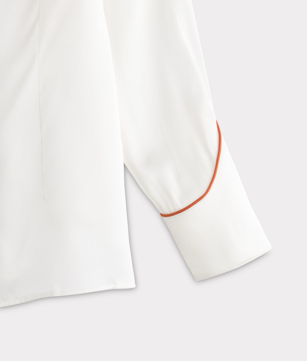 Piped Western Snap Blouse :: Off White 7