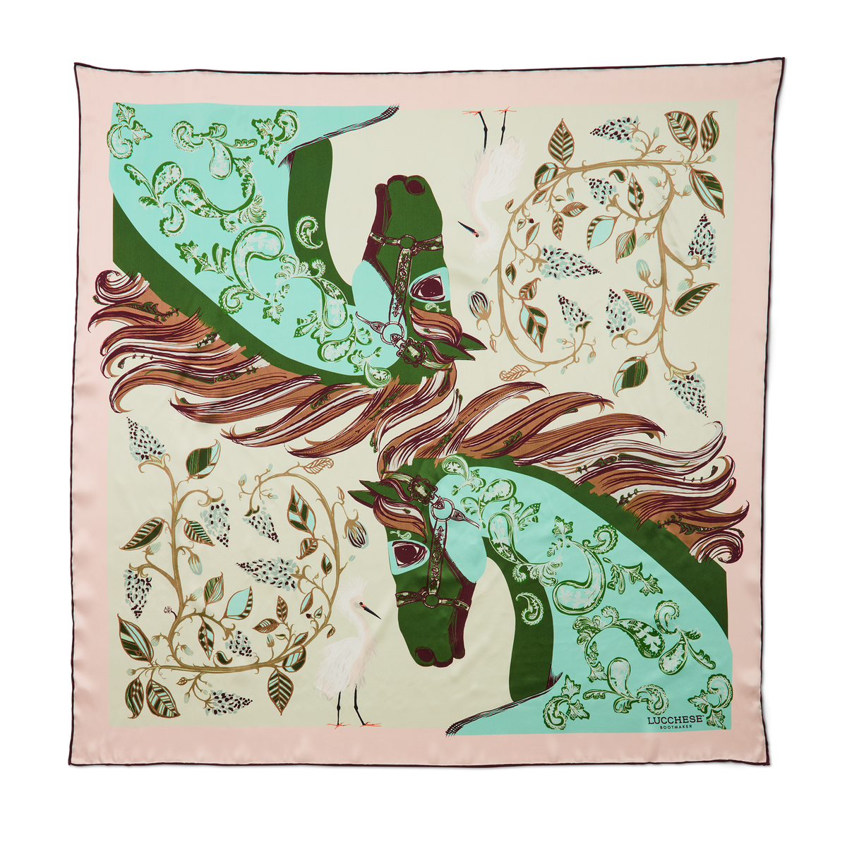 
    Cavalry Scarf :: Pink/Mint