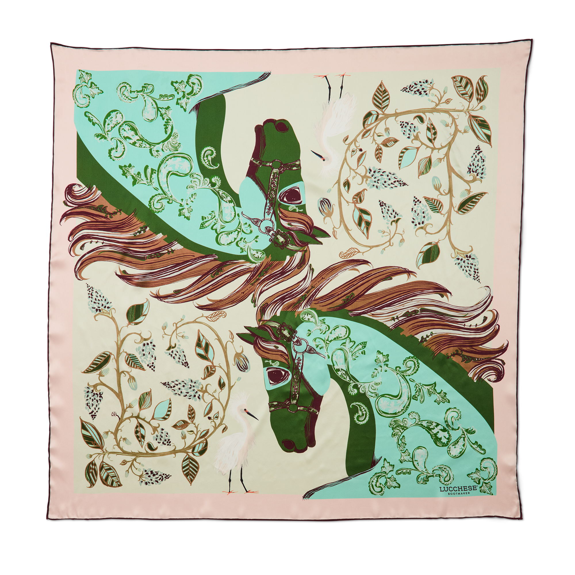 Cavalry Scarf :: Pink/Mint